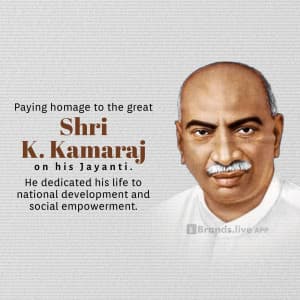 K. Kamaraj Jayanti Instagram Post