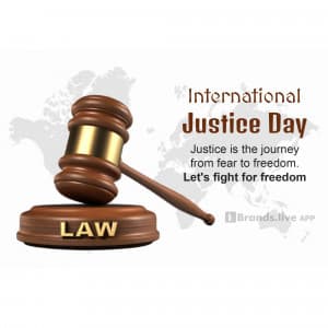 International Justice Day greeting image