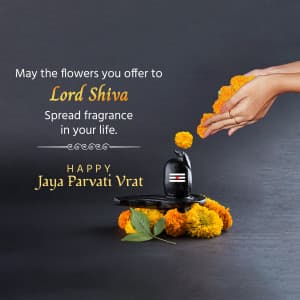 Jaya Parvati Vrat whatsapp status poster