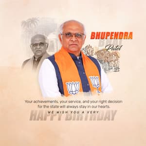 Bhupendrabhai Birthday creative image