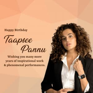 Tapsee Pannu Birthday banner