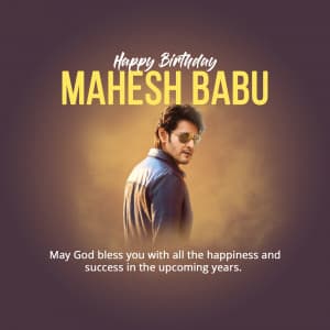 Mahesh Babu Birthday graphic