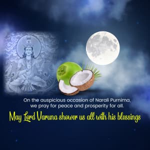 Narali Purnima marketing flyer