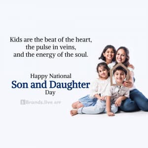 National Son and Daughter Day Facebook Poster