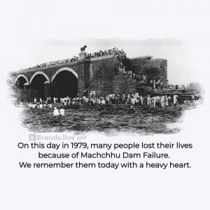 Machchhu Dam Disaster Remembrance Day creative image