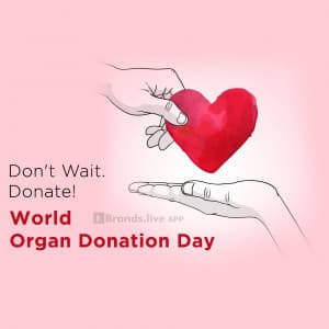 World Organ Donation Day event advertisement