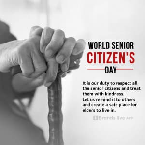 World Senior Citizen’s Day creative image