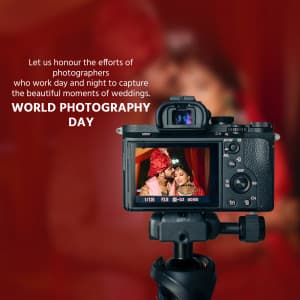 World Photography Day greeting image