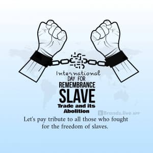 International Day for the Remembrance of the Slave Trade and its Abolition post