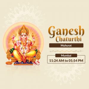 Ganesh Chaturthi Special Instagram flyer