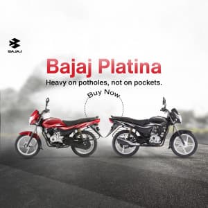 Bajaj Auto marketing poster