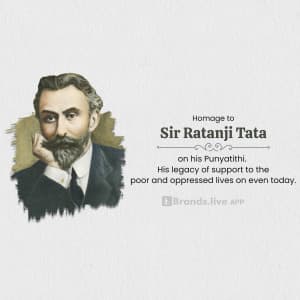 Sir Ratanji Tata Punyatithi event poster