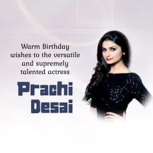 Prachi Desai Birthday graphic