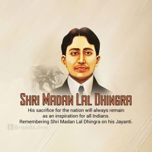 Madan Lal Dhingra Jayanti post