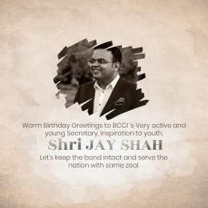 Jay Shah Birthday banner