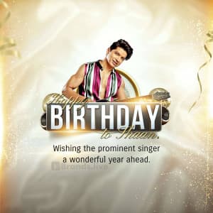 Shantanu Mukherjee Birthday flyer