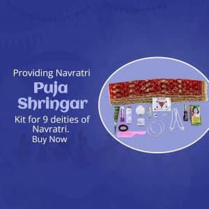 Navratri Mataji Na Shringar whatsapp status poster