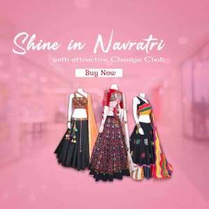 Navratri Clothes - Traditional Wear whatsapp status poster