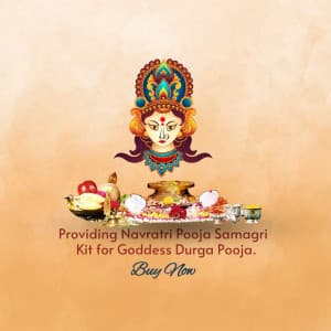 Navratri Pooja Samagri poster Maker