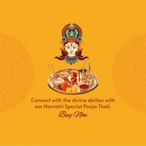 Navratri Pooja Thali poster Maker