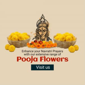 Navratri Pooja Flower Instagram Post