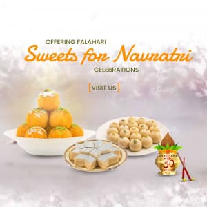 Navratri Sweets Social Media post