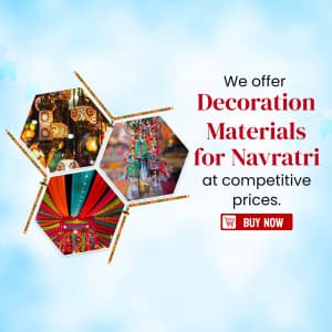 Navratri Decoration Material poster Maker