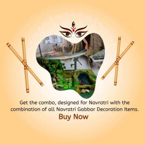 Navratri Decoration Material facebook banner