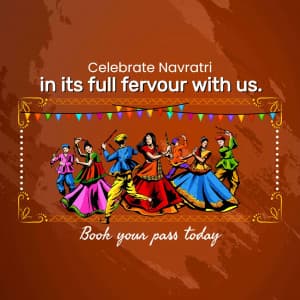 Navratri Event Organizer whatsapp status poster