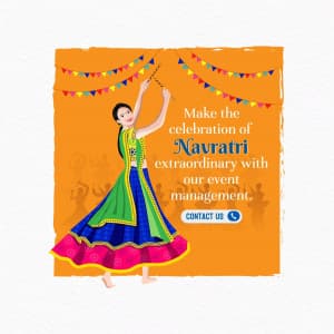 Navratri Event Organizer facebook ad banner