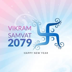 Vikram Samvat New Year (Diwali) advertisement banner