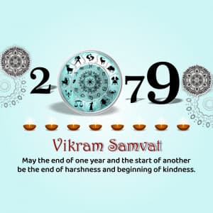 Vikram Samvat New Year (Diwali) greeting image