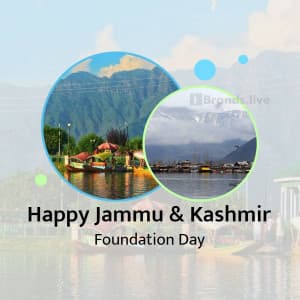 Jammu & Kashmir Foundation Day post