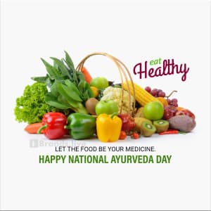 National Ayurveda Day advertisement banner