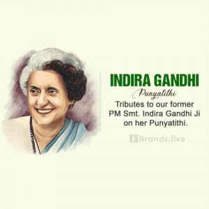 Indira Gandhi Punyatithi poster Maker