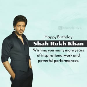 Shahrukh Khan Birthday event advertisement