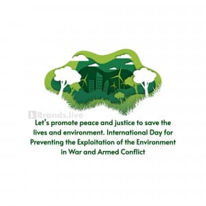 International Day for Saving Environment in War Instagram Post