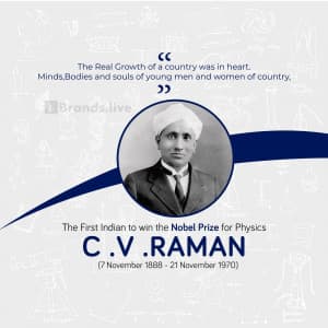 C. V. Raman Jayanti event advertisement