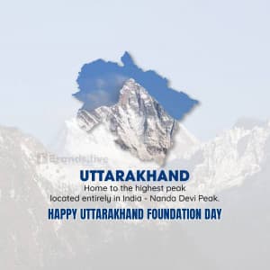Uttarakhand Foundation Day event advertisement