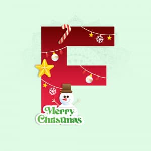 Christmas Alphabet advertisement banner