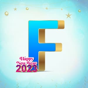 New Year Alphabet advertisement banner