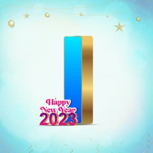 New Year Alphabet marketing poster