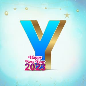 New Year Alphabet Instagram banner