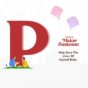 Makar Sankranti Alphabet poster Maker