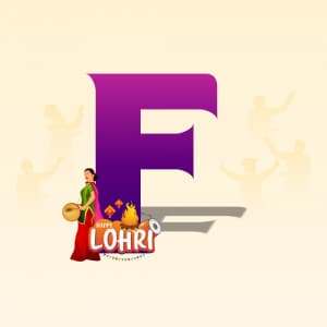 Lohri Alphabet advertisement banner