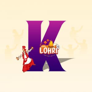 Lohri Alphabet marketing flyer