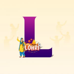 Lohri Alphabet creative image