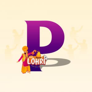 Lohri Alphabet poster Maker