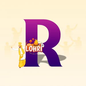 Lohri Alphabet illustration