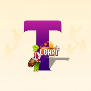 Lohri Alphabet template